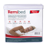 1 x RAW Customer Returns Remibed Anti-bedbug mattress cover Bed 150 150 x 200 Oeko-Tex 100 Compact zipper Double safety skirt Smartex membrane Mattress topper - RRP €54.26