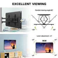 1 x RAW Customer Returns USX-MOUNT wall mount swiveling and tilting for 37-75 or 86 inch LED, plasma TV, with max. VESA 600x400mm, mount up to 60kg, extendable double arm - RRP €49.98