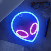 1 x RAW Customer Returns NELUX Pack of 3 Lightning, Planet and Cloud - LED Neon Sign Wall Decoration Bedroom, Neon Signs Children s Room, Neon Sign Light Party, Neon Light Wall Lamp LED Wall Decoration, Bar. USB or batteries - RRP €30.24