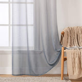 1 x RAW Customer Returns MIULEE 2 Panels Voile Curtains with Sheer Eyelets Polyester Linen Imitation for Bedroom Living Room Kitchen Modern Modbido 140X260 CM Gray - RRP €26.77