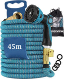 1 x RAW Customer Returns extendable garden water hose for irrigation 50 meters 30 flexible hoses 20 meters shower 3 4 water hoses extendable magic hose extendable garden hose garden water hose sky blue 45m  - RRP €99.99