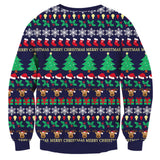 1 x RAW Customer Returns Freshhoodies Christmas Sweater with Lighting Unisex Funny Christmas Tree Knitted Pattern Jumper Ugly Autumn Winter Long Sleeves Reindeer Christmas Knitted Jumper Christmas Sweater XL - RRP €39.31