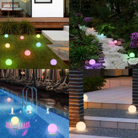 1 x RAW Customer Returns GGII Outdoor Solar Lamps Solar Pool Lights IPX6 Waterproof Solar Floor Lights 8 Colors Solar Garden Lights Waterproof Garden Lights Floor Lights Garden Lights - RRP €19.67