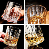 1 x RAW Customer Returns GLASKEY Whiskey Glasses Set of 4, 315ml Lead-Free Crystal Water Glasses, Cocktail Rum Vodka Scotch Gin Cognac Water Whiskey Heavy-Based Glasses, Whiskey Glass Gift Set for Men, Dad, Brother - RRP €23.21