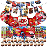 2 x Brand New GENGUTOR 41pcs Car Birthday Decoration Boys, Foil Balloon Balloon, Lightning Mcqueen Birthday Decoration, Cars Birthday Decorations - RRP €18.12