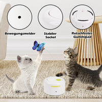 2 x RAW Customer Returns Pet Prime Automatic Cat Toy, Electronic Cat Toy, Cat Butterfly Toy, Cat Toy Self-Entertainment with 360 Rotating Butterfly Sensor Mode - RRP €42.34