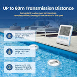 1 x RAW Customer Returns Pool Thermometer, Wireless Floating Pool Thermometer, Floating Pool Thermometer IP67 Waterproof with Indoor Temperature Humidity Monitoring for Swimming Pools, Bathtubs, Fish Tanks, Teic - RRP €40.33