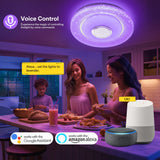 1 x RAW Customer Returns LED ceiling light dimmable with Bluetooth speaker 36W ceiling lamp with RGB color change, 3600LM Wifi LED lamp with remote control, bedroom lamp compatible with Alexa Google Home, 30CM - RRP €29.89