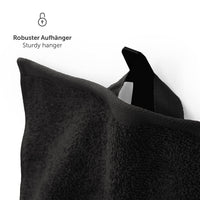 1 x RAW Customer Returns Blumtal Premium terry towel set with hanging loops - cotton Oeko-TEX certified, soft, absorbent - 2X towel 50x100 cm , black - RRP €14.11