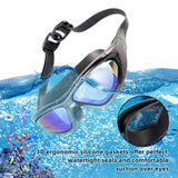 14 x Brand New Swimming goggles for men and women, polarized swimming goggles, anti-fog diving goggles with earplugs and nose clip, UV protection swimming goggles, soft and adjustable, suitable for teenagers - RRP €211.68