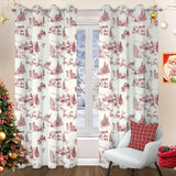 1 x RAW Customer Returns WONGS BEDDING Christmas Curtains Opaque Curtains Christmas Tree Christmas Curtains Curtain Thermal Curtain with Eyelets for Bedroom Living Room Blackout Curtain, 140 x 225 cm W x H , Set of 2 - RRP €35.28