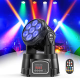 1 x RAW Customer Returns U King 70W Lyre LED dmx512 Disco Light RGBW Moving Head Wash Disco Rotating Light for Disco DJ Club Party Bar Christmas Theater Wedding - RRP €80.66