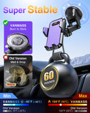 1 x RAW Customer Returns VANMASS mobile phone holder car ventilation elegant purple mobile phone holder car 4 in 1 mobile phone holder car suction cup 100 scratch protection smartphone holder car for iPhone 15 Samsung Huawei Mate . - RRP €22.18