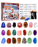 1 x RAW Customer Returns MEIGBFR Children s Advent Calendar 2023 Crystals, 24 PCS Gemstones Natural Minerals and Rocks, Advent Calendar Children, Christmas Gifts for Girls Boys Geology Enthusiasts White - RRP €15.85