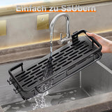 1 x RAW Customer Returns Eroshoo Sink Organizer Hanging Sponge Holder Organizer Wall, Sink Organizer Kitchen Sink Basket Wall Dule-use Kitchen Utensil Holder for Kitchen Sink Bathroom Drip Tray Towel Holder  - RRP €18.14