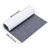 1 x RAW Customer Returns BENECREAT 200x40cm Self Adhesive Stick Felt Grey Adhesive Felt Fabric Shelf Liner For Box Liners, Cup Mats, Picture Frames, Chair Legs, 1mm Thick - RRP €18.1