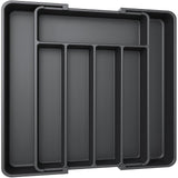 6 x RAW Customer Returns AUJEN Cutlery Tray for Drawers, Black DEXM506BL - RRP €136.8