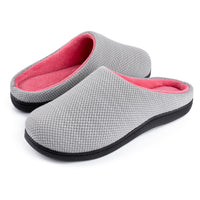 1 x Brand New RockDove Two-Tone Women s Slipper in Memory Foam, 38 39 EU, Dark Gray and Blue - RRP €20.71