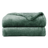 1 x RAW Customer Returns Yebeda Flannel Blanket 220 x 240 cm Gray and Green Warm Fleece Blanket Sofa Blanket - Super Soft, Soft and Comfortable - RRP €26.99