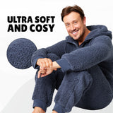 1 x RAW Customer Returns CityComfort Sleepsuits for Men and Teenagers, Fleece Onesie Jumpsuit Men s Warm Cuddly Pajamas Men s Long M-3XL - Gifts for Men Anthracite, 2XL  - RRP €27.89