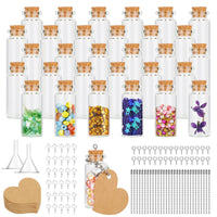 2 x RAW Customer Returns GOTRUST decorative bottles, message in a bottle 10ML, 30 pieces glass wishing bottle, small bottles test tube with cork, test tubes with small bottle pendants 22x50mm - RRP €27.24