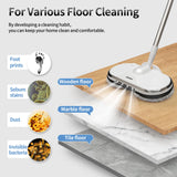 1 x RAW Customer Returns Cordless Electric Mop, AlfaBot WS-24 Cordless Electric Mop, with One-Button Spray, Lightweight and Rechargeable, for Hardwood, Tile and Laminate Floors - RRP €76.7