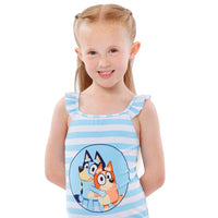 1 x RAW Customer Returns Bluey Girls swimsuit Bingo swimsuit Blue 3-4 years Children s swimwear Official Merchandising - RRP €21.85