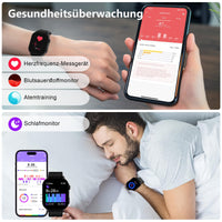 1 x RAW Customer Returns TIFOZEN Smartwatch with phone function men women, 2.04 AMOLED Always-on Display 120 sports modes fitness watch, heart rate SpO2 sleep monitor activity tracker for Android iOS black - RRP €32.87