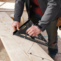 1 x RAW Customer Returns Beslands carpenter s square protractor set square large metric triangle ruler 180mm 300mm  - RRP €27.22