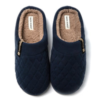 1 x RAW Customer Returns JOMIX Winter Slippers Men s Warm Lined Slippers Cotton Shoes Comfortable Slippers Indoor Navy, 46 EU  - RRP €18.95