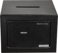 1 x RAW Customer Returns Genie Hand - Mechanical furniture safe, large or small, safe for home with slot, safe box with double-bit key - RRP €61.51