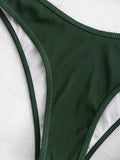 1 x RAW Customer Returns ZAFUL Women s Padded Bikini Set, Summer Textured V-Neck Bikini Swimsuit - RRP €36.99