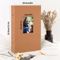 8 x Brand New Lanpn Photo Album 10x15 300, Linen Insert Album for Landscape Format Photos Pictures Khaki - RRP €145.92