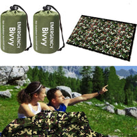 1 x RAW Customer Returns HONYAO Emergency Survival Sleeping Bag, Survival Bivouac Sack First Aid Rescue Blankets Waterproof Emergency Blanket Ultralight Heat Resistant Cold Protection for Outdoor Camping Hiking - RRP €23.37