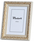 1 x RAW Customer Returns VictoR Vintage picture frame Rubens in 10x15 cm A6 gold beige - frame 30x20mm - real glass - picture frame baroque - antique - picture frame 10x15 gold - RRP €11.09