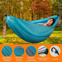 3 x Brand New Hammock Underquilt 270 x 140cm Hammock Underblanket Outdoor Thermal Protection Under Sleeping Bag Sleeping Mats Underblanket Ultralight Winter Sleeping Bag Insulation for Winter Camping, Hiking, Backpacking - RRP €50.97