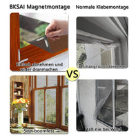 1 x RAW Customer Returns BKSAI Adjustable Magnetic Window Mosquito Nets, Anti-Mosquito Mesh, Insect Protection, No Holes, Mosquito Net for Skylight, Cuttable - RRP €11.09