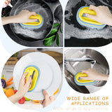 5 x Brand New Dishwashing sponge, cleaning sponge, kitchen sponge, sponge cloths, sponge, kitchen scourer, cleaning sponge, sponge with handle - RRP €34.7