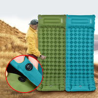 1 x RAW Customer Returns ERWEY Camping Sleeping Mat Self-Inflating 200x70 cm Inflatable Air Mattress with Foot Pump Pillow Waterproof Sleeping Mat Camping Air Mattress Inflatable Mattress Outdoor for Hiking Beach Tent, Green - RRP €36.29