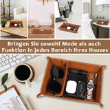 22 x Brand New Ich Liebe Dich Partner Christmas Gift for Men, Friend, Him, Christmas, Leather Desk Organizer, Storage Tray for Husband, Elf Gift - RRP €422.4