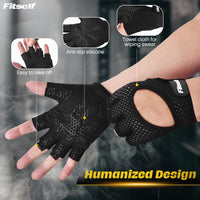 1 x RAW Customer Returns Fitself Fitness Gloves Women Men Breathable Weight Lifting Training Gloves for Sports Gym Strength Training Bodybuilding Workout Cycling - RRP €16.38