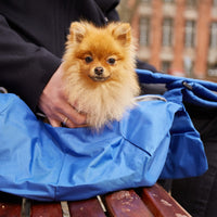 1 x Brand New Bella Balu Blue Carrier Bag for Dogs and Cats Lightweight sling OR dog bag for small dogs up to 7kg for traveling, walking and dog walking - RRP €25.99