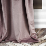 1 x RAW Customer Returns FLYing Curtains - Curtains for the living room, bedroom - Opaque curtain with eyelets, velvet curtain, eyelet curtain - 1 piece - 145 x 250 cm - Heather - RRP €22.08