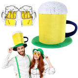 1 x Brand New Neer 2 Pieces Hat and Glasses for Carnival Party Glasses Cosplay Costume Accessories Photo Props Beer  - RRP €20.4