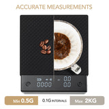 1 x RAW Customer Returns TIMEMORE Black Mirror Basic Pro, digital coffee scale with timer, 2kg 0.1g, multifunctional barista scale, espresso scale, automatic timing coffee scale, black - RRP €74.36