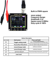 1 x RAW Customer Returns WANGCL 138Pro Portable Handheld Oscilloscope with High Voltage Probe 2.4 TFT Display Mini Digital Oscilloscope - 200KHz Bandwidth and 2.5MS S Sampling Rate - RRP €30.04