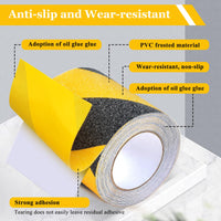 3 x RAW Customer Returns HAUSEIGN anti-slip adhesive tape, 2 rolls 5M x 10cm thick anti-slip strips black, waterproof safety tape non-slip for stairs, ladders and slippery floors inside and outside - RRP €69.54