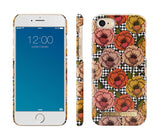 10 x Brand New IDEA of Sweden Printed Phone Case, Cute Colorful Pattern, Hard Plastic Protective Cover with Microfiber Lining for iPhone. Compatible with iPhone 8 7 6s 6 Retro Bloom  - RRP €299.9