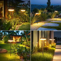 1 x RAW Customer Returns GEARLITE Solar Lamps for Outdoor Garden 6 Pack, Modern Garden Solar Lights for Outdoor with Super Bright 19LED Warm White IP65 Waterproof Solar Garden Lights for Outdoor Garden Decoration Flowers Patio Lawn - RRP €44.99