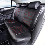 1 x RAW Customer Returns TOYOUN Faux Leather Seat Covers Car Set Universal Classic Car Seat Covers Seat Protector Car Protective Cover Car Seat Red for Front Seats and Back Seats Car Accessories Interior - RRP €55.48